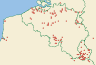 Distribution map of Physcia caesia (Hoffm.) Fürnr.  by Paul Diederich