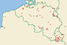 Distribution map of Phaeophyscia nigricans (Flörke) Moberg  by Paul Diederich