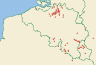 Distribution map of Polysporina simplex (Davies) Vězda  by Paul Diederich