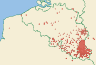 Distribution map of Pseudevernia furfuracea (L.) Zopf  by Paul Diederich