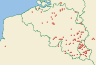 Distribution map of Psilolechia lucida (Ach.) M. Choisy  by Paul Diederich