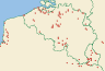 Distribution map of Punctelia jeckeri (Roum.) Kalb  by Paul Diederich