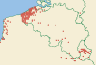 Distribution map of Ramalina fastigiata (Pers.) Ach.  by Paul Diederich