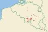 Distribution map of Rinodina bischoffii (Hepp) A. Massal.  by Paul Diederich