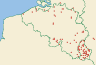 Distribution map of Trapeliopsis flexuosa (Fr.) Coppins & P. James  by Paul Diederich