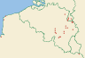 Distribution map of Verrucaria maculiformis Kremp.  by Paul Diederich