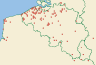 Distribution map of Xanthoria calcicola Oxner  by Paul Diederich