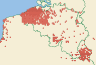 Distribution map of Xanthoria parietina (L.) Th. Fr.  by Paul Diederich